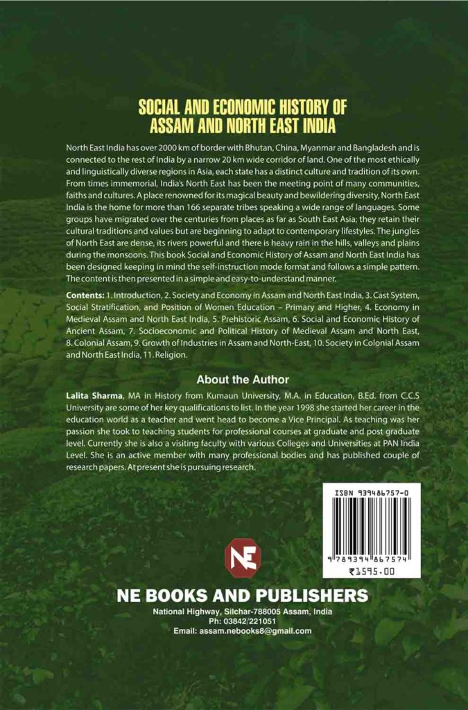 Social and Economic History of Assam and North East India – NE BOOKS